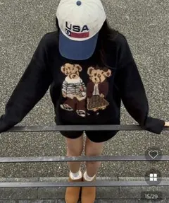 Yeln ツーベアラウンドニット