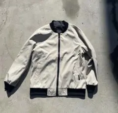 【美品】古着　ナイロンジャケット Mサイズ ベージュ