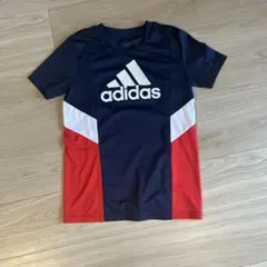 adidas Tシャツ ネイビー レッド 160cm