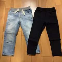 gapデニム　フタフタ　ボトムスセット 100cm