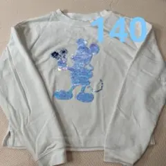 ミッキーマウス スパンコール刺繍 トレーナー 140