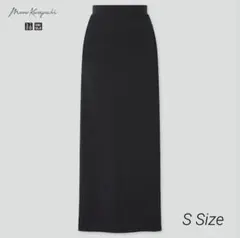 UNIQLO マメクロゴウチ　エアリズム　コットンスリットスカート S　ブラック