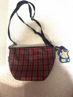 赤 ショルダーバッグ