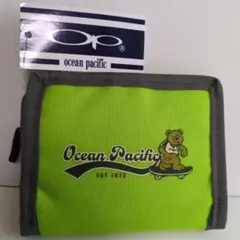 Ocean Pacific ライムグリーン 二つ折り財布