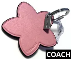 コーチ　COACH 花　レザー　キーチャーム　バッグチャーム　シグネチャー
