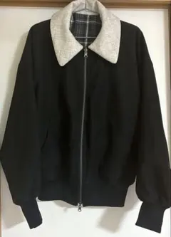 epnok リバーシブル ブルゾン ジャケット チェック ブラック