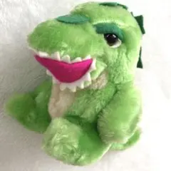 【ゴジラ】昭和レトロ　ぬいぐるみ　マスコット　緑色　当時もの　ビンテージ　激レアのサムネイル