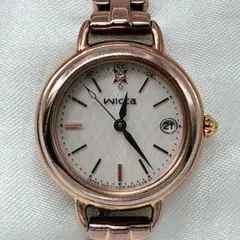 稼働 シチズン wicca ソーラー レディース 腕時計 ピンクゴールド