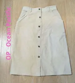 OP　オーシャンパシフィック　コーディロイ　スカート　ストレッチ　タイト　M