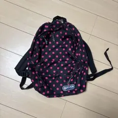 OUTDOOR 黒・ピンク水玉 y2k 00s バックパック
