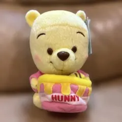 くまのプーさん ぬいぐるみ タグ付き はちみつ
