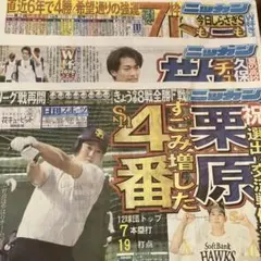 日刊スポーツ　6月19日〜21日のサムネイル