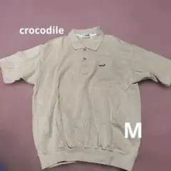 crocodile クロコダイル　半袖ポロシャツ　薄うぐいす色　メンズM