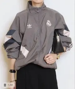 希少☆アディダス レアルマドリード 刺繍 CL仕様 ナイロンジャケット XO adidas Real Madrid ナイロンジャケット XS - メルカリ