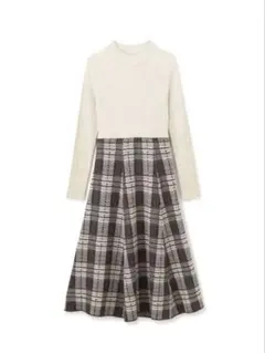 【美品】PROPORTION BODY DRESSING 美人百花ニットワンピM