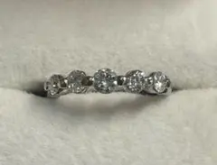 Pt900 ダイヤ リング 0.54ct 5連 4号 指輪 - メルカリ