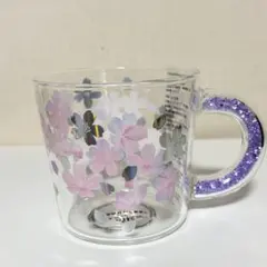 スターバックス　SAKURA2023ビーズハンドル耐熱グラスマグ