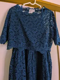 スウィートマミー　総レースドレス　ネイビー