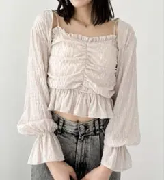 Heather アソートカーディガン/キャミ2P