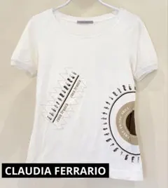 【美品】CLAUDIA FERRARIO イタリア製 デザインカットソー 38のサムネイル