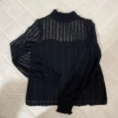 Heather インナーカットソー　黒のサムネイル