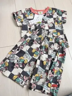 新品タグ付き！Disney ミッキー　ブロックチェックヴィンテージ風セットアップ
