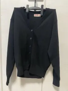 制服の黒のVネックニットカーディガン Mサイズ