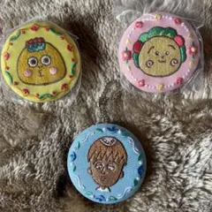 さくらももこ　コジコジ　刺繍デザイン キーホルダー　3点セット