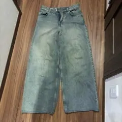 ZARA ワイドレッグデニムパンツ EUR34のサムネイル