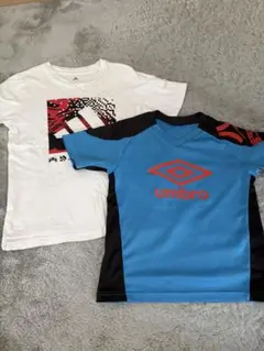 adidas Tシャツ & umbro サッカーシャツ セット　140㎝