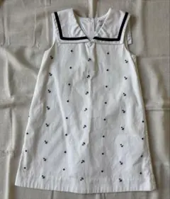 ラルフローレン　ホワイト刺繍入りワンピース