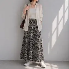 ★スナイデル［S］上品ナチュラル◎ミニフラワープリント◎ロングマーメイドスカート