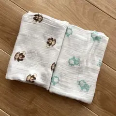 エイデン＆アネイ aden+anais おくるみ　ライオン　モンキー　ベビー用品