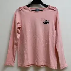 GU ジーユー ミニーちゃん　長袖Tシャツ　140 ピンク