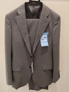 新品 サマービジネススーツ グレーチェック 2パンツ付きのサムネイル