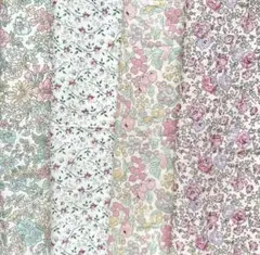 リバティ　カットクロス　ハギレ　カットクロスセット　ピンク系