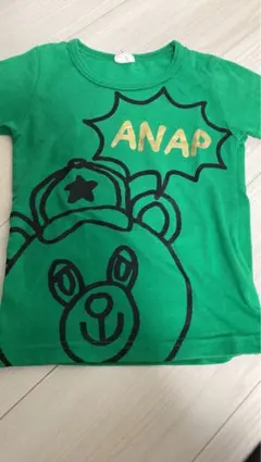 ANAP Kids クTシャツ グリーン 半袖　100cm