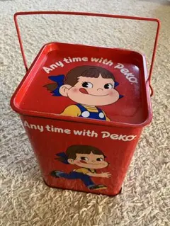 昭和レトロ　不二家ペコちゃん　お菓子缶のサムネイル