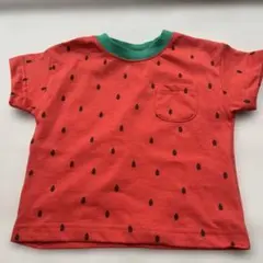 スイカ柄 半袖Tシャツ ポケット付き