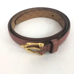 チグッチベルト 馬蹄 ホースシュー ゴールド金具 ヴィンテージ GUCCI 美品・希少】GUCCI グッチ ベルト ホースシュー 馬蹄 ヴィンテージ 茶