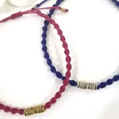 ミサンガアンクレットワックスコード