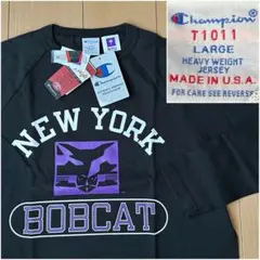 L アメリカ製 チャンピオン T1011 長袖 Tシャツ CHAMPION 黒