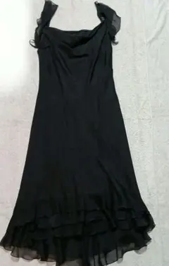 レディース ミセス 13AR ブラック パーティードレス ショールのおまけ付き