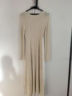 moussy/アイボリー ニットワンピース 新品タグ付き