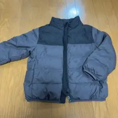 ユニクロ　110サイズ 中綿コート 黒/グレー