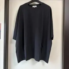 PLUS ONE オーバーサイズ Tシャツ ブラック XL