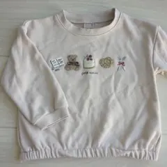 petit main トレーナー 100cm 淡いピンク