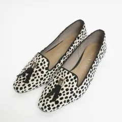 【極美品】ルタロン フラットパンプス レオパード 豹 ローファー 23.5cm