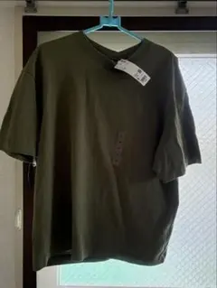 【新品】UNIQLO ボクシー クロップドTシャツ オリーブ M