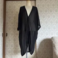 ICHI 黒　シャツワンピース　羽織りのサムネイル